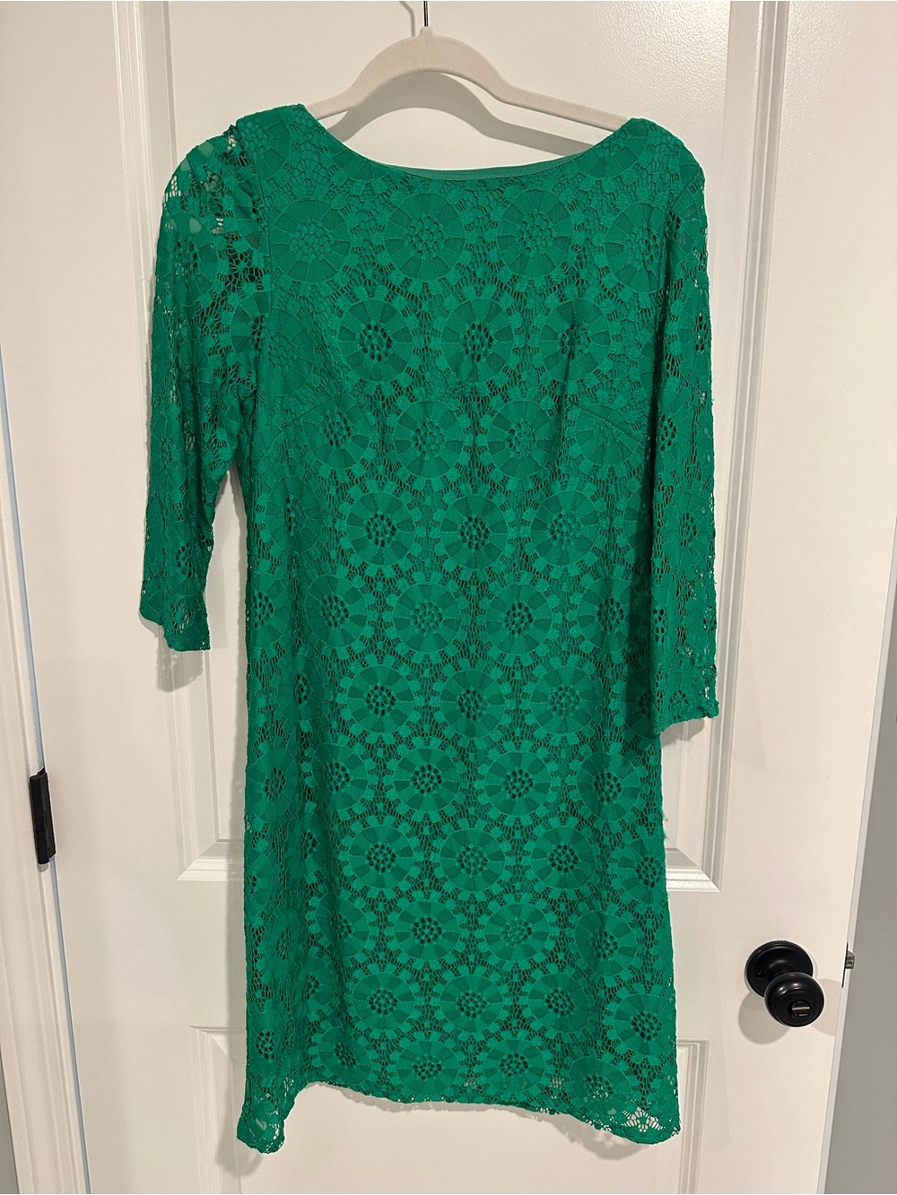 Eliza J Emerald Green Lace Dress